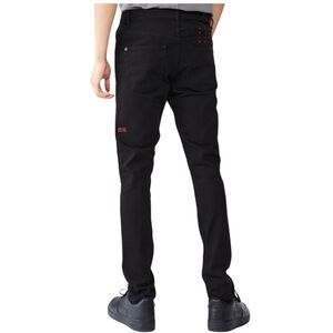 ksubi Men’s Chitch Laid Black Slim Fit Jeans in Faded Black